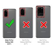 Metall Case für Samsung Galaxy S20 Hülle | Cover mit eingebautem Magnet Backcover aus Glas