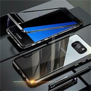 Metall Case für Samsung Galaxy S7 Edge Hülle | Cover mit eingebautem Magnet Backcover aus Glas