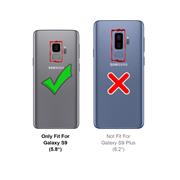 Metall Case für Samsung Galaxy S9 Hülle | Cover mit eingebautem Magnet Backcover aus Glas