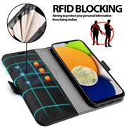 Handyhülle für Samsung Galaxy A03s Hülle Flip Case mit Kartenfächer Premium Schutzhülle