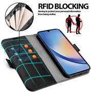 Handyhülle für Samsung Galaxy A34 5G Hülle Flip Case mit Kartenfächer Premium Schutzhülle