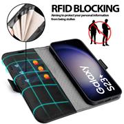 Handyhülle für Samsung Galaxy S23 Plus Hülle Flip Case mit Kartenfächer Premium Schutzhülle