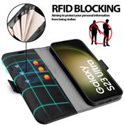 Handyhülle für Samsung Galaxy S23 Ultra Hülle Flip Case mit Kartenfächer Premium Schutzhülle