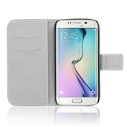 Motiv Klapphülle für Samsung Galaxy S6 Edge buntes Wallet Schutzhülle