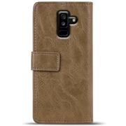 Retro Tasche für Samsung Galaxy A6 Plus Hülle Wallet Case Handyhülle Vintage Slim Cover