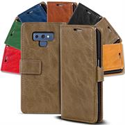 Retro Tasche für Samsung Galaxy Note 9 Hülle Wallet Case Handyhülle Vintage Slim Cover