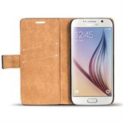 Retro Tasche für Samsung Galaxy S6 Hülle Wallet Case Handyhülle Vintage Slim Cover