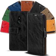 Retro Tasche für Sony Xperia XZ3 Hülle Wallet Case Handyhülle Vintage Slim Cover