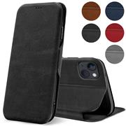 Shell Flip Case für Apple iPhone 13 Mini Hülle Handy Tasche mit Kartenfach Premium Schutzhülle