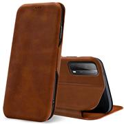 Shell Flip Case für Huawei P Smart 2021 Hülle Handy Tasche mit Kartenfach Premium Schutzhülle