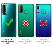 Shell Flip Case für Huawei P Smart 2021 Hülle Handy Tasche mit Kartenfach Premium Schutzhülle