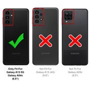 Shell Flip Case für Samsung Galaxy A13 5G / A04s Hülle Handy Tasche mit Kartenfach Premium Schutzhülle