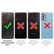 Shell Flip Case für Samsung Galaxy A23 5G Hülle Handy Tasche mit Kartenfach Premium Schutzhülle