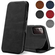 Shell Flip Case für Samsung Galaxy Note 20 Hülle Handy Tasche mit Kartenfach Premium Schutzhülle