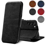 Shell Flip Case für Samsung Galaxy S21 Plus Hülle Handy Tasche mit Kartenfach Premium Schutzhülle