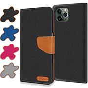 Handy Tasche für Apple iPhone 11 Pro Hülle Wallet Jeans Case Schutzhülle