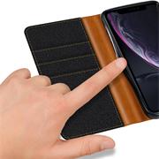 Handy Tasche für Apple iPhone XR Hülle Wallet Jeans Case Schutzhülle