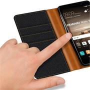 Handy Tasche für Huawei Mate 9 Hülle Wallet Jeans Case Schutzhülle