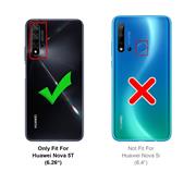 Handy Tasche für Huawei Nova 5T Hülle Wallet Jeans Case Schutzhülle