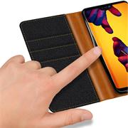 Handy Tasche für Huawei P20 Lite Hülle Wallet Jeans Case Schutzhülle