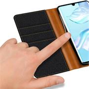Handy Tasche für Huawei P30 Lite Hülle Wallet Jeans Case Schutzhülle