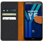 Handy Tasche für Huawei Y5 2018 Hülle Wallet Jeans Case Schutzhülle