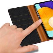 Handy Tasche für Samsung Galaxy A72 Hülle Wallet Jeans Case Schutzhülle
