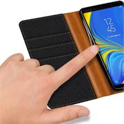 Handy Tasche für Samsung Galaxy A9 2018 Hülle Wallet Jeans Case Schutzhülle