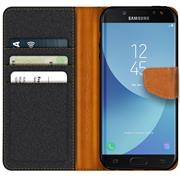 Handy Tasche für Samsung Galaxy J3 2017 Hülle Wallet Jeans Case Schutzhülle