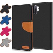 Handy Tasche für Samsung Galaxy Note 10 Plus Hülle Wallet Jeans Case Schutzhülle