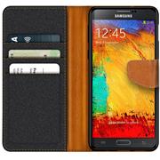 Handy Tasche für Samsung Galaxy Note 3 Hülle Wallet Jeans Case Schutzhülle