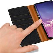 Handy Tasche für Samsung Galaxy S10 Plus Hülle Wallet Jeans Case Schutzhülle