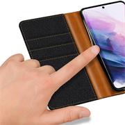 Handy Tasche für Samsung Galaxy S21 Hülle Wallet Jeans Case Schutzhülle