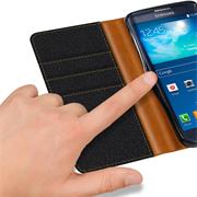 Handy Tasche für Samsung Galaxy S3 Mini Hülle Wallet Jeans Case Schutzhülle