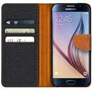 Handy Tasche für Samsung Galaxy S6 Edge Hülle Wallet Jeans Case Schutzhülle