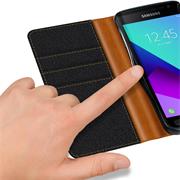 Handy Tasche für Samsung Galaxy XCover 3 Hülle Wallet Jeans Case Schutzhülle