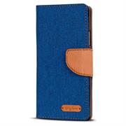 Handy Tasche für Wiko Jerry 3 Hülle Wallet Jeans Case Schutzhülle