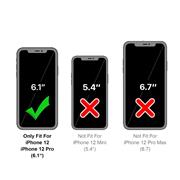 Handykette Blau + Hülle für Apple iPhone 12 / 12 Pro Schutzhülle mit Trage Band Kordel Schnur Case zum umhängen