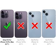 Handykette für iPhone 14 Pro Max Case zum umhängen Schutzhülle Kordel Handy Hülle, Halsband Weiss-Gold