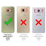 Retro Tasche für Samsung Galaxy A3 2017 Hülle Wallet Case Handyhülle Vintage Slim Cover