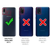 Farbwechsel Hülle für Samsung Galaxy M20 Schutzhülle Handy Case Slim Cover