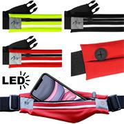 Sport Outdoor Gürteltasche zum Joggen Lauftasche Handy Hülle Tasche mit LED Beleuchtung