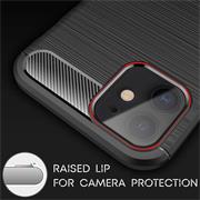 TPU Hülle für Apple iPhone 12 Mini Handy Schutzhülle Carbon Optik Schutz Case