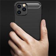 TPU Hülle für Apple iPhone 12 Pro Max Handy Schutzhülle Carbon Optik Schutz Case