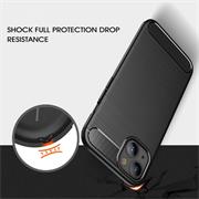 TPU Hülle für Apple iPhone 14 Handy Schutzhülle Carbon Optik Schutz Case