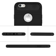 TPU Hülle für Apple iPhone 6 / 6S Handy Schutzhülle Carbon Optik Schutz Case