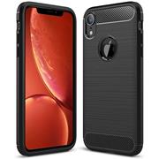 TPU Hülle für Apple iPhone XR Handy Schutzhülle Carbon Optik Schutz Case