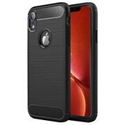 TPU Hülle für Apple iPhone XR Handy Schutzhülle Carbon Optik Schutz Case