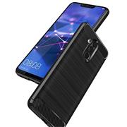 TPU Hülle für Huawei Mate 20 Lite Handy Schutzhülle Carbon Optik Schutz Case