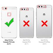 TPU Hülle für Huawei P10 Lite Handy Schutzhülle Carbon Optik Schutz Case